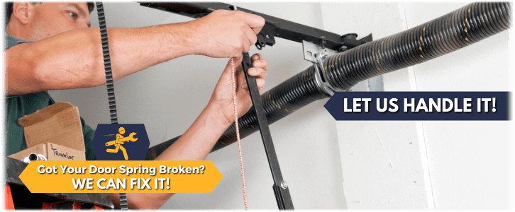 Broken Garage Door Spring Huber Heights